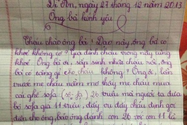 Cảm động bức thư cháu khuyên ông từ bỏ lô đề