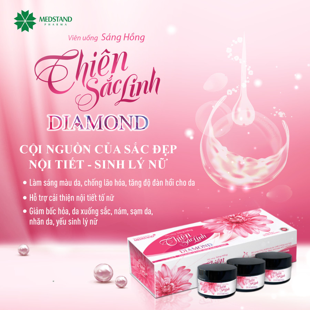 Viên uống Thiên Sắc Linh Diamond: Hỗ trợ giảm nám, chăm sóc phụ nữ sau tuổi 25 - 2 Viên uống Thiên Sắc Linh Diamond: Hỗ trợ giảm nám, chăm sóc phụ nữ sau tuổi 25 - 2