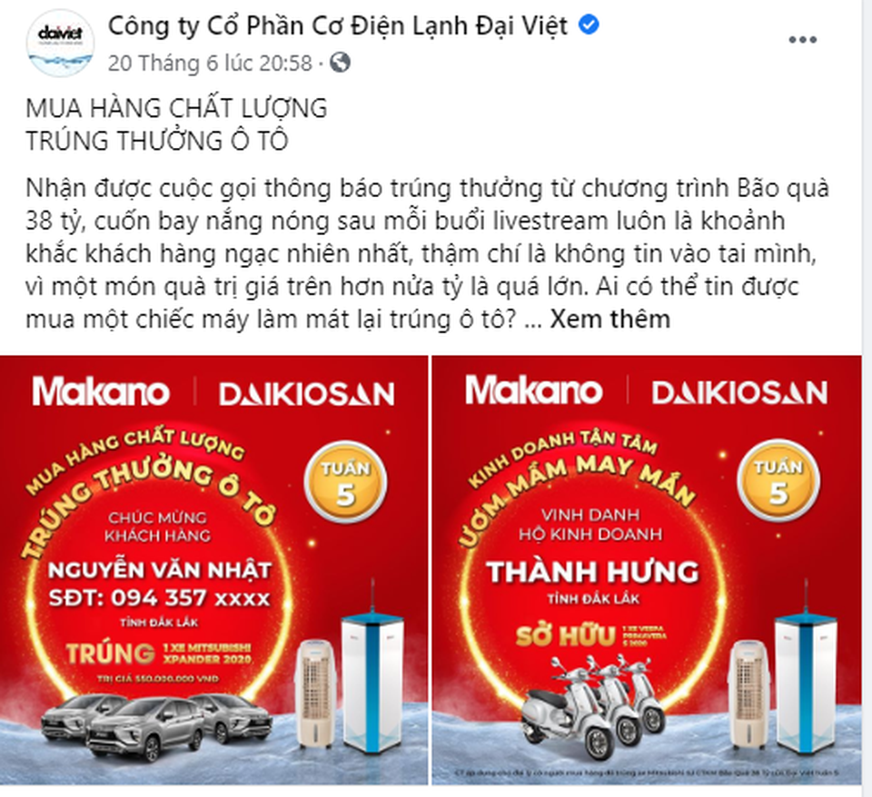 Mua máy làm mát 4 triệu trúng ô tô 550 triệu: Chuyện “thật như đùa” của một nông dân Hải Dương - 4 Mua máy làm mát 4 triệu trúng ô tô 550 triệu: Chuyện “thật như đùa” của một nông dân Hải Dương - 4