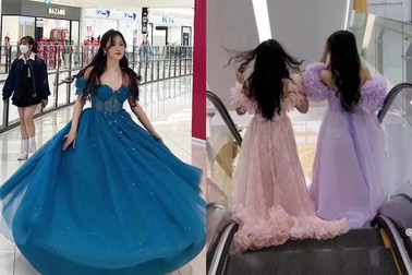 Đu trend váy công chúa đi siêu thị, nhiều hot girl Việt bị bảo vệ "cấm cửa"