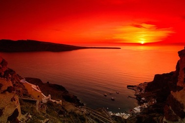 Đảo thiên đường Santorini - điểm đến của những đôi tình nhân