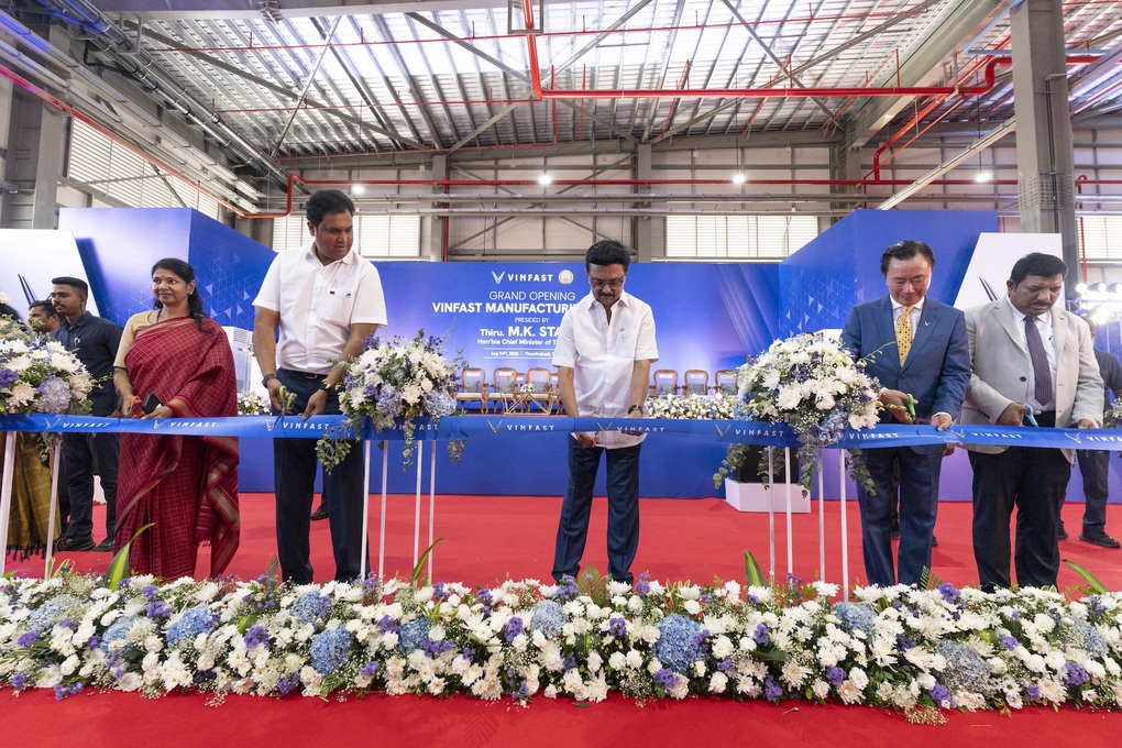 VinFast khánh thành nhà máy lắp ráp ô tô điện tại Tamil Nadu, Ấn Độ - 1 VinFast khánh thành nhà máy lắp ráp ô tô điện tại Tamil Nadu, Ấn Độ - 1