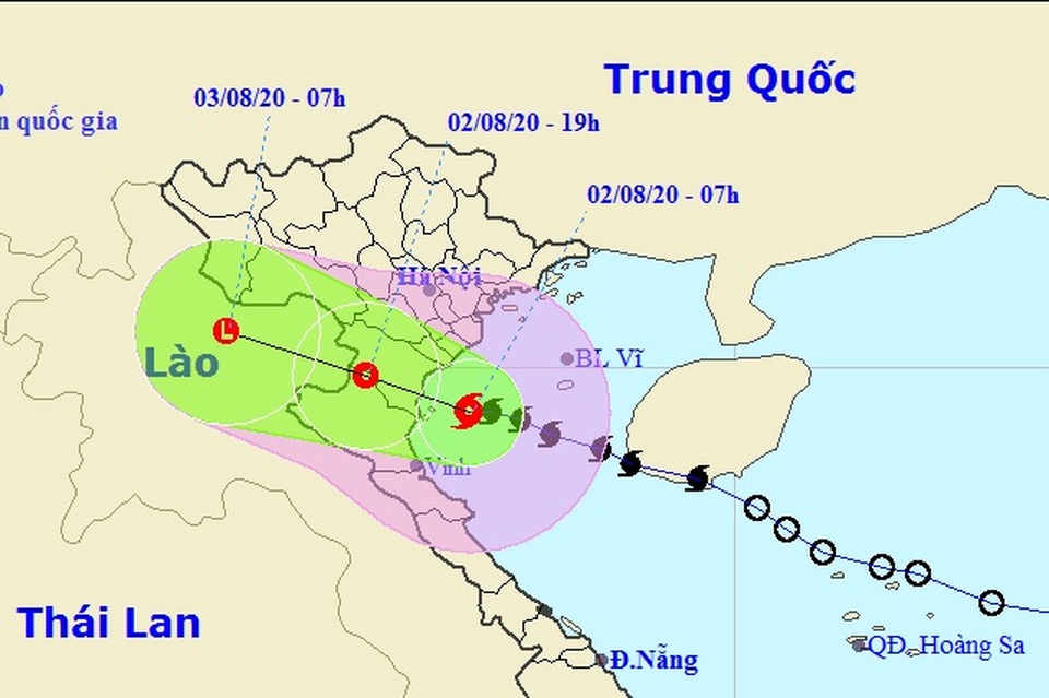 Bão số 2 đã vào vùng biển các tỉnh Thái Bình đến Nghệ An - 1 Bão số 2 đã vào vùng biển các tỉnh Thái Bình đến Nghệ An - 1