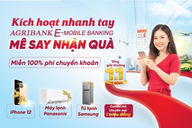 "Kích hoạt nhanh tay - mê say nhận quà" cùng ứng dụng Agribank E-Mobile Banking