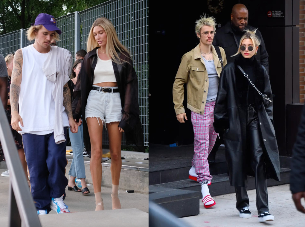 Justin Bieber likes to dress frumpy, in contrast to his wife's gorgeous style - 2