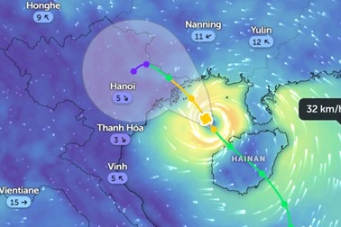 Bão số 2 liên tục mạnh lên, cách Quảng Ninh - Hải Phòng 170km