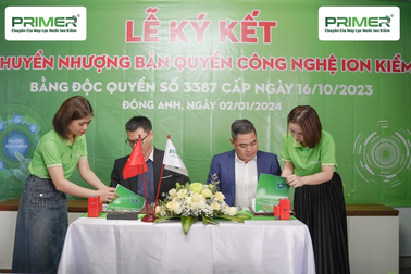 Primer hợp tác nâng tầm công nghệ nước ion kiềm tươi