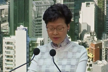 Lãnh đạo Hong Kong tuyên bố dừng vô thời hạn dự luật dẫn độ