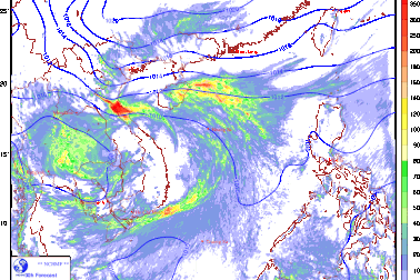 Không khí lạnh tăng cường, mưa lớn ở miền Trung và phía Bắc Tây Nguyên