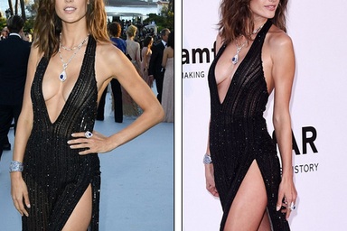 Thiên thần nội y diện váy xẻ bạo khoe đường cong