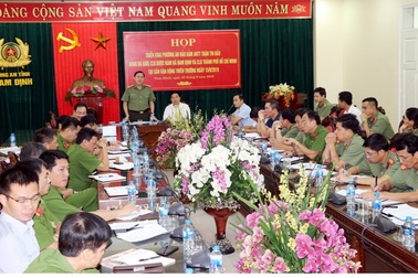 Huy động gần 400 chiến sĩ bảo đảm an ninh sân Thiên Trường