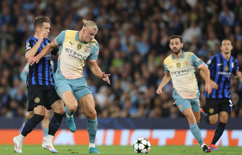 Haaland đứt mạch thăng hoa, Man City chia điểm với Inter Milan | Báo Dân trí