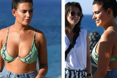 Megan Barton bốc lửa với áo tắm hai mảnh