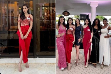 Đỗ Thị Hà và dàn người đẹp hoa hậu thế giới yêu kiều với váy dạ hội