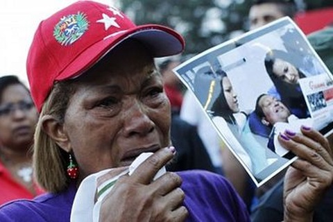 Người Venezuela khóc thương cố Tổng thống Chavez
