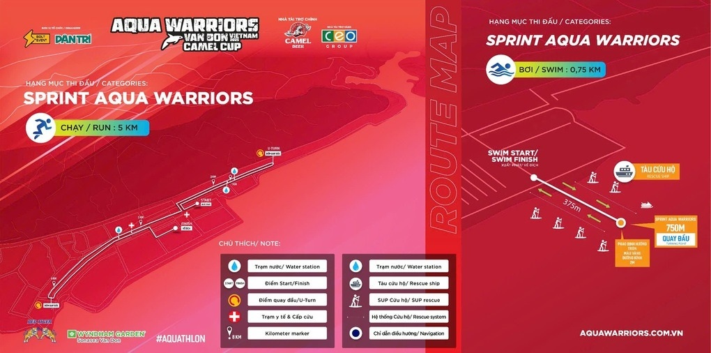 Aqua Warriors Van Don 2025 - Camel Cup - 9 startů dnes Hôm nay khởi tranh giải Aqua Warriors Vân Đồn 2025 - Camel Cup - 9