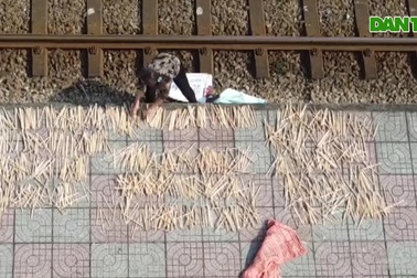 "Hái" tiền dịp Tết với nghề chẻ cau vót đũa