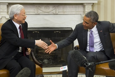 Video Tổng thống Hoa Kỳ tiếp Tổng Bí thư tại Nhà Trắng