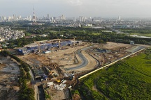 Toàn cảnh đường đua F1 đang hình thành ở Hà Nội