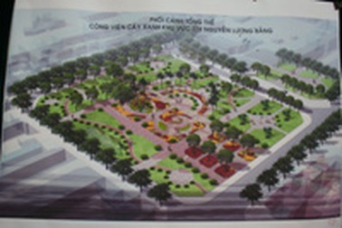 Công bố qui hoạch công viên cây xanh tại 178 Nguyễn Lương Bằng