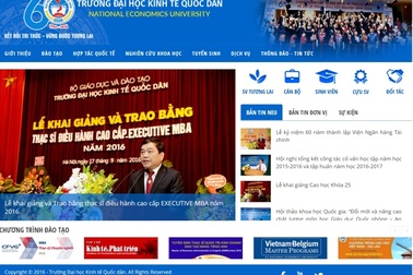Đại học Kinh tế Quốc dân mở cổng thông tin điện tử mới