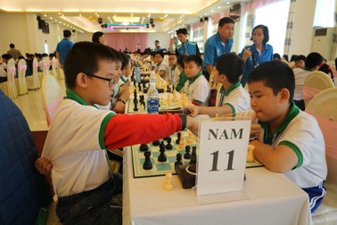 Hơn 900 VĐV dự giải vô địch cờ vua trẻ toàn quốc năm 2017