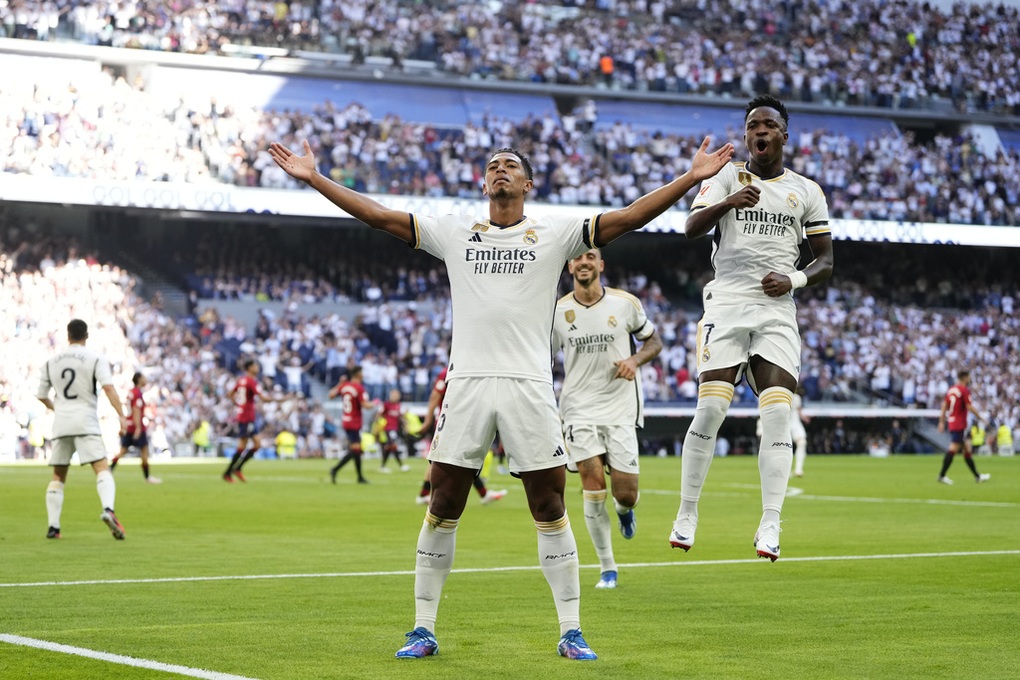 Bellingham lập cú đúp, Real Madrid tiếp tục dẫn đầu La Liga - 2 Bellingham lập cú đúp, Real Madrid tiếp tục dẫn đầu La Liga - 2