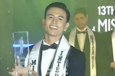 Thí sinh các nước nhảy tưng bừng chúc mừng đại diện Việt Nam đăng quang Nam vương