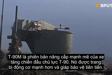 "Sát thủ chiến trường" T-90M Nga cận chiến xe tăng Ukraine ở Donbass
