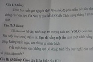 Xôn xao với đề văn nghị luận về “YOLO” 
