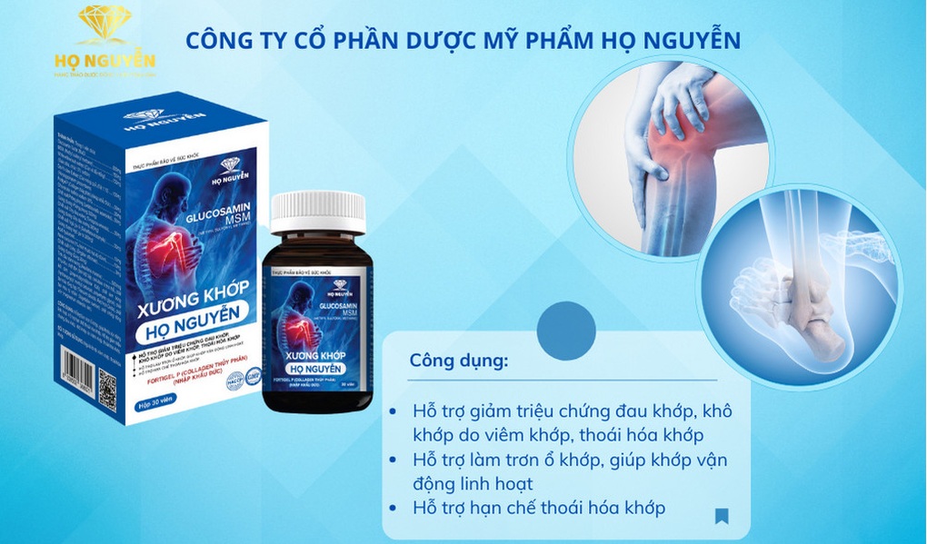 Bảo vệ sức khỏe trước khi về già với viên uống xương khớp Họ Nguyễn - 5 Bảo vệ sức khỏe trước khi về già với viên uống xương khớp Họ Nguyễn - 5