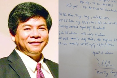 Ông Phạm Trung Cang rút khỏi chức Chủ tịch Tân Đại Hưng
