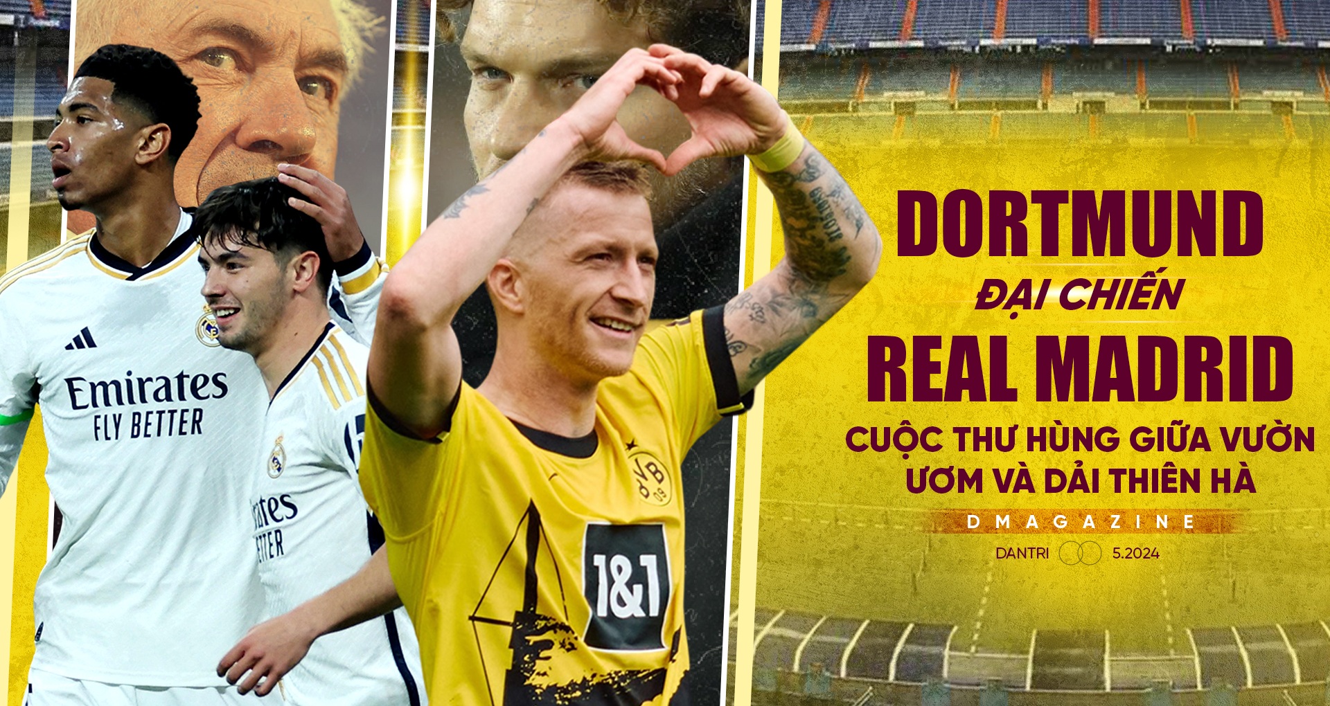 Dortmund đại chiến Real Madrid: Cuộc thư hùng giữa vườn ươm và dải thiên hà