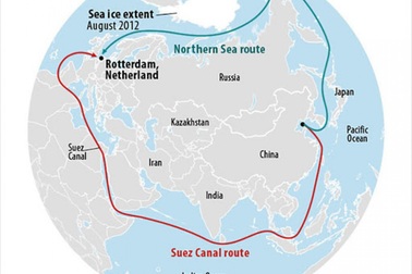 Nga tham vọng đưa tuyến vận tải Biển Bắc thay thế kênh đào Suez
