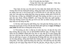 Cần Thơ ra thông báo trong đêm cho học sinh THPT nghỉ học từ 23/3