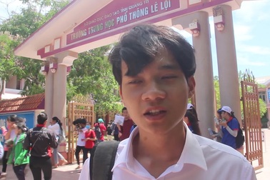 Thí sinh Quảng Trị nhận xét về đề thi tổ hợp KHTN