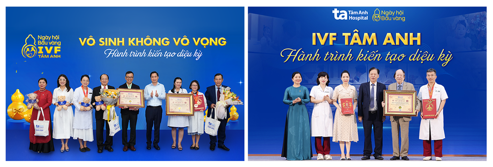 BVĐK Tâm Anh lập kỷ lục hàng trăm em bé hội tụ tại Ngày hội Bầu vàng IVF - 1 BVĐK Tâm Anh lập kỷ lục hàng trăm em bé hội tụ tại Ngày hội Bầu vàng IVF - 1