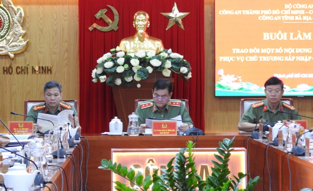 Công an TPHCM, Bình Dương, Bà Rịa - Vũng Tàu họp bàn công tác sáp nhập - 2 Công an TPHCM, Bình Dương, Bà Rịa - Vũng Tàu họp bàn công tác sáp nhập - 2