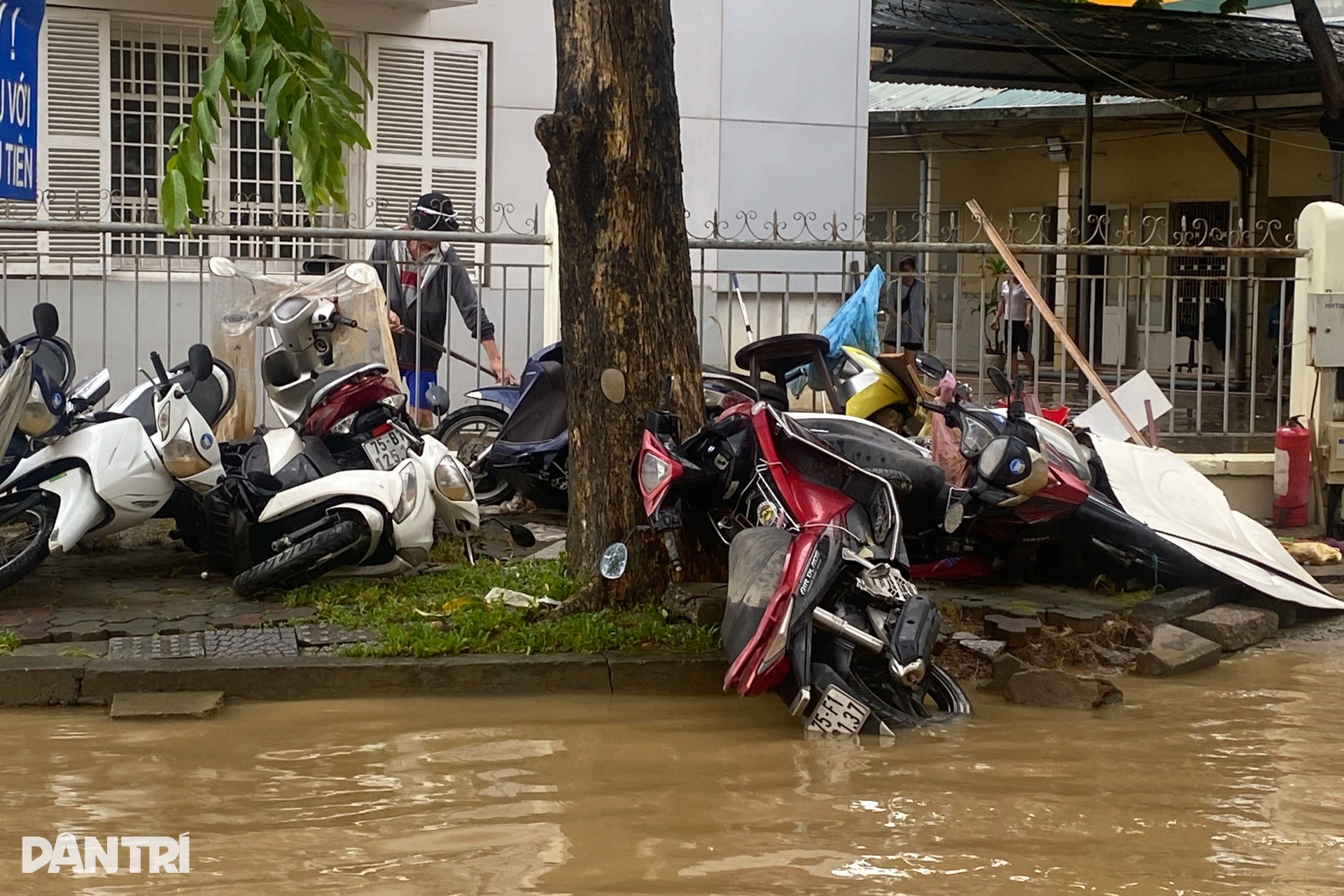 Người dân Huế oằn mình dọn bùn non, rác thải và sửa xe sau lũ - 18 Người dân Huế oằn mình dọn bùn non, rác thải và sửa xe sau lũ - 18