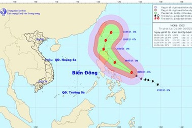 Cơn bão mạnh cấp 14 có xu hướng tiến vào Biển Đông