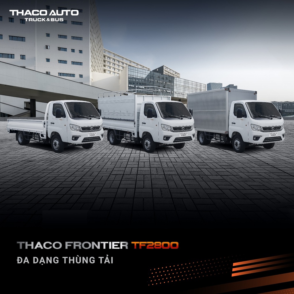 Thaco Frontier TF2800 - Xe tải nhẹ máy dầu hoàn toàn mới - 4 Thaco Frontier TF2800 - Xe tải nhẹ máy dầu hoàn toàn mới - 4