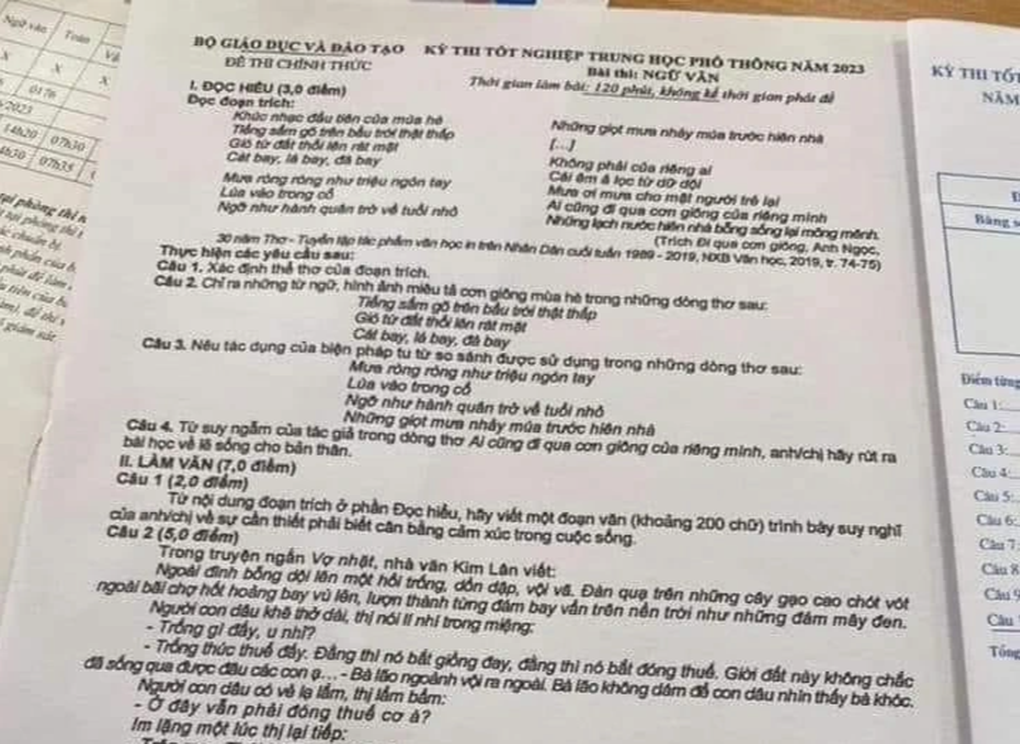 Hai đối tượng phát tán, làm lộ đề văn bị xử lý ra sao? - 1 Hai đối tượng phát tán, làm lộ đề văn bị xử lý ra sao? - 1