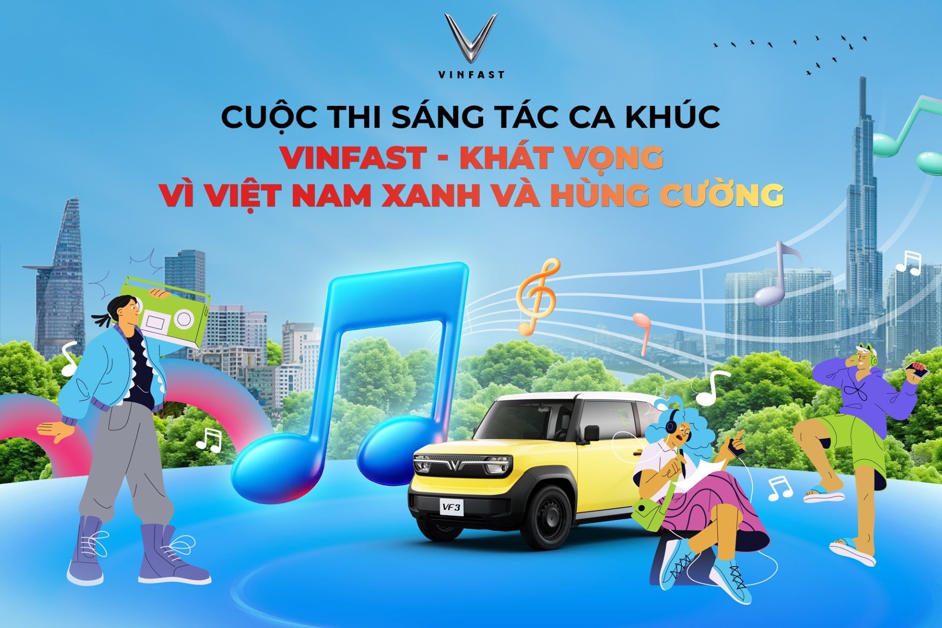 Cuộc thi sáng tác ca khúc VinFast: Hàng trăm tác phẩm gửi về - 1