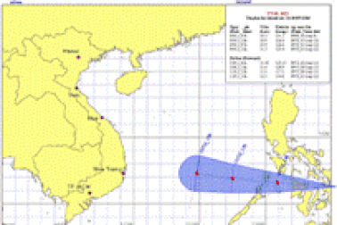 Chiều tối mai, bão Utor vào biển Đông