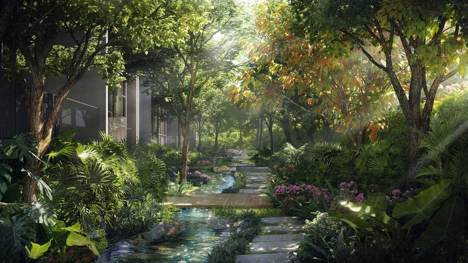 Cư dân Ecopark ngồi trong nhà ngắm suối chảy, thác đổ trong rừng - 2 Cư dân Ecopark ngồi trong nhà ngắm suối chảy, thác đổ trong rừng - 2