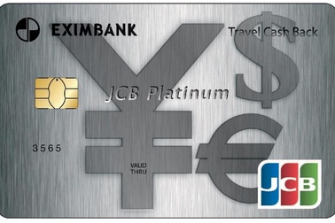 Eximbank ra mắt thẻ tín dụng quốc tế: Eximbank - JCB Platinum Travel Cash Back