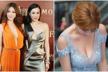 Thiên thần vòng 1 khiến các mỹ nữ showbiz "xanh mặt" khi dự sự kiện