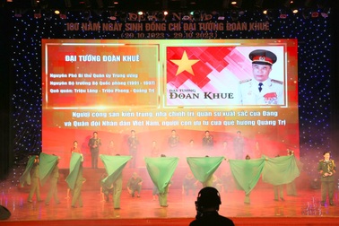 Kỷ niệm 100 năm Ngày sinh Đại tướng Đoàn Khuê