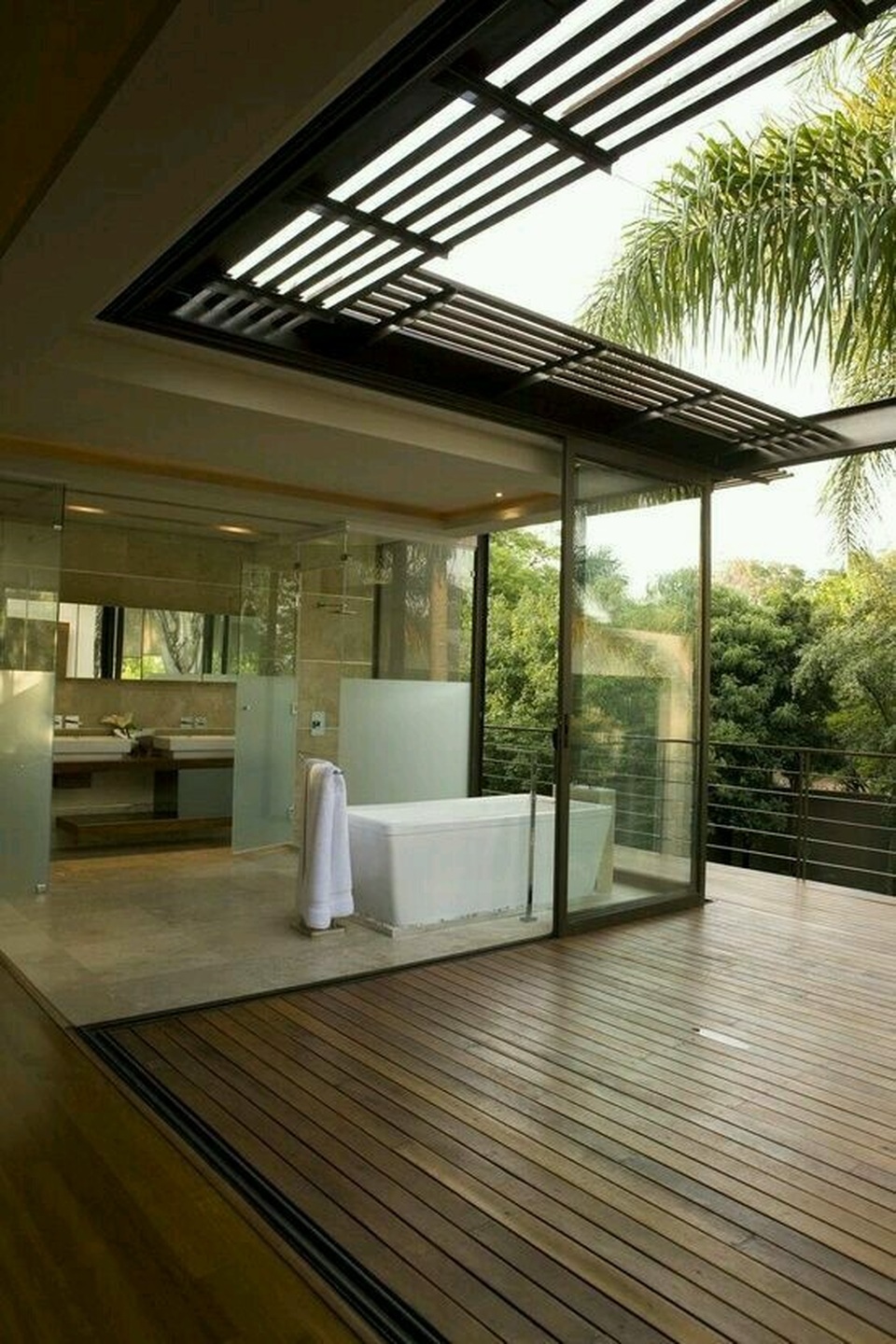 Mẫu phòng tắm mở hài hòa với thiên nhiên - 8 Mẫu phòng tắm mở hài hòa với thiên nhiên - 8