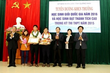 Quảng Nam tuyên dương, khen thưởng học sinh giỏi quốc gia